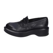 MOMA Läderskor med loafers Black, Dam