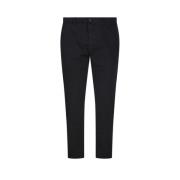 DEPARTMENT FIVE Svarta Chinos Crop Byxor Black, Herr