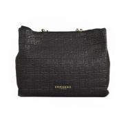 Ermanno Scervino Rosemary Tote Väska med Dragkedja Stängning Black, Da...