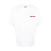 BLUEMARBLE Broderad Logotyp Vit T-shirt White, Herr