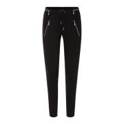 RUE de FEMME Casual guldbyxor med lyxig touch Black, Dam