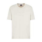 Emporio Armani Silverfoder T-shirt Em000780 Af12926 Beige, Herr