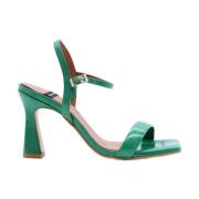 ANGEL ALARCON Höj din stil med High Heel Sandals Green, Dam