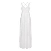 Alberta Ferretti Vit Spetsklänning Elegant Speciellt Tillfälle White, ...