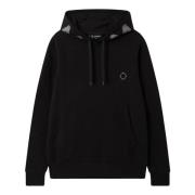 MA.STRUM Svarta Hoodies Black, Herr