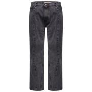 Y/Project Svarta Wire Jeans med Vertikal Söm Black, Dam