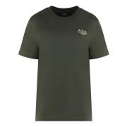 A.P.C. Bomull Logo T-shirt Green, Dam