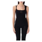 OTTOLINGER Dirndi Tank Top Black, Dam