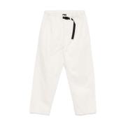 GOLDWIN Svarta Twill Easy Elastiska Byxor White, Herr