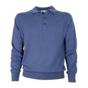 CASHMERE COMPANY Shirts Blue, Herr