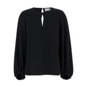 P.A.R.O.S.H. Svart Blusa Skjorta Black, Dam