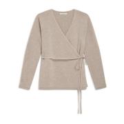 MALIPARMI Cardigan Beige, Dam