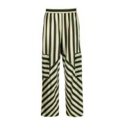 MSGM Straight Trousers Multicolor, Dam