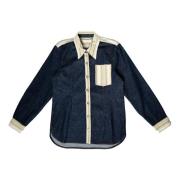 WALES BONNER Miles denimskjorta Blue, Herr