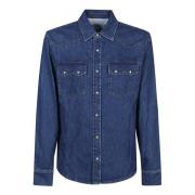 A.P.C. Indigo Delave Durol Skjorta Blue, Herr