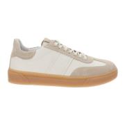 Nerogiardini Italiensk Design Läder Sneakers Beige, Herr