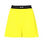 MSGM Short Shorts Yellow, Dam