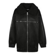 ROTATE Birger Christensen Bomber Over Jacket Black, Dam