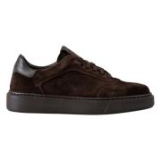 CALCE Bruna Läder Sneakers X1581 Brown, Herr