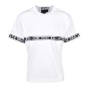 Versace Jeans Couture Bomull T-shirt med Stiligt Design White, Herr