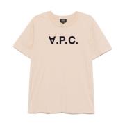 A.P.C. Beige T-shirts och Polos Beige, Herr