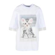 MSGM T-Shirts White, Dam