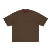 ACUPUNCTURE Khaki Herr Tee med 3D Print Brown, Herr