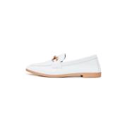 Cesare Gaspari Högkvalitativa läderloafers - Vit White, Dam