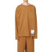 MIHARA YASUHIRO Tung Långärmad T-shirt Brown, Herr