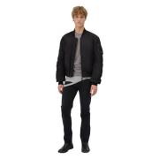 BACON M Bomber Twill Black Black, Herr