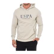 U.S. Polo Assn. Huvtröja med justerbar dragsko Beige, Herr