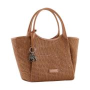 Emporio Armani Stilren Shoppingväska i Caramello Brown, Dam