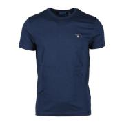 Gant Bomull T-shirt Blue, Herr