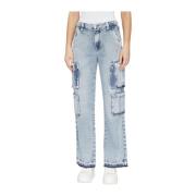 Guess Cargo Soulful Denim Jeans Blue, Dam