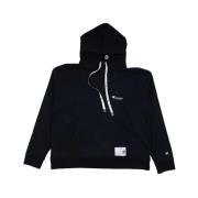 MIHARA YASUHIRO Svart Broderad Logotyp Hoodie Black, Herr