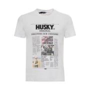 HUSKY ORIGINAL Tyler Vår/Sommar Herr T-shirt White, Herr