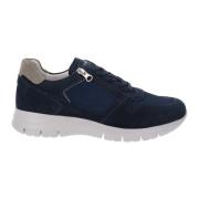 Nerogiardini Läder Herr Sneakers Stilren Modern Mångsidig Blue, Herr