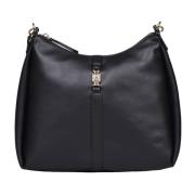 Tommy Hilfiger Hobo feminin väska av återvunnen polyester Black, Dam