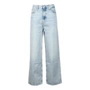 Calvin Klein Jeans Bomulls Jeans Blue, Dam