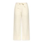 A.P.C. Byxor med slips Beige, Dam