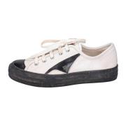 MOMA Vintage Lädersneakers White, Dam