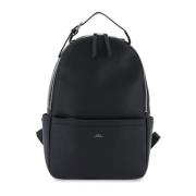 A.P.C. Nino Fauxläder Ryggsäck Black, Herr