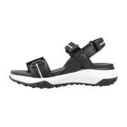 Geox Stiliga platta sandaler med grepp Black, Dam