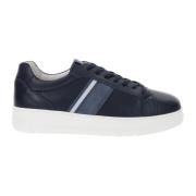 Nerogiardini Läder Herr Sneakers Modern Aktiv Stil Blue, Herr