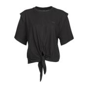 PINKO Svart Limousine T-shirt Black, Dam