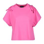 Emporio Armani Bomull T-shirt Pink, Dam