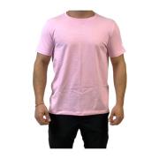 GCDS Avslappnad Bomull T-shirt Pink, Herr