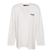 ROTATE Birger Christensen Långärmad T-shirt White, Dam