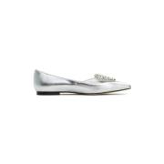 Cesare Gaspari Platta sula ballerinaskor Camila - Silver Gray, Dam