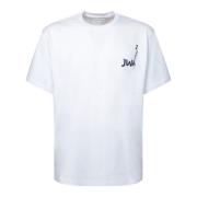 JW Anderson Stiligt Logo Kortärmad T-shirt White, Herr